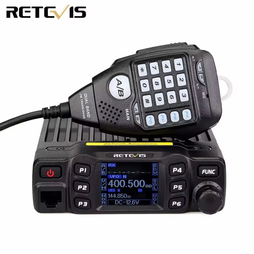 RT95 Mobile Ham Radio Two-Way Car Radio VHF UHF Dual Band Mobile Radio Station Transceiver Base Station for Camping